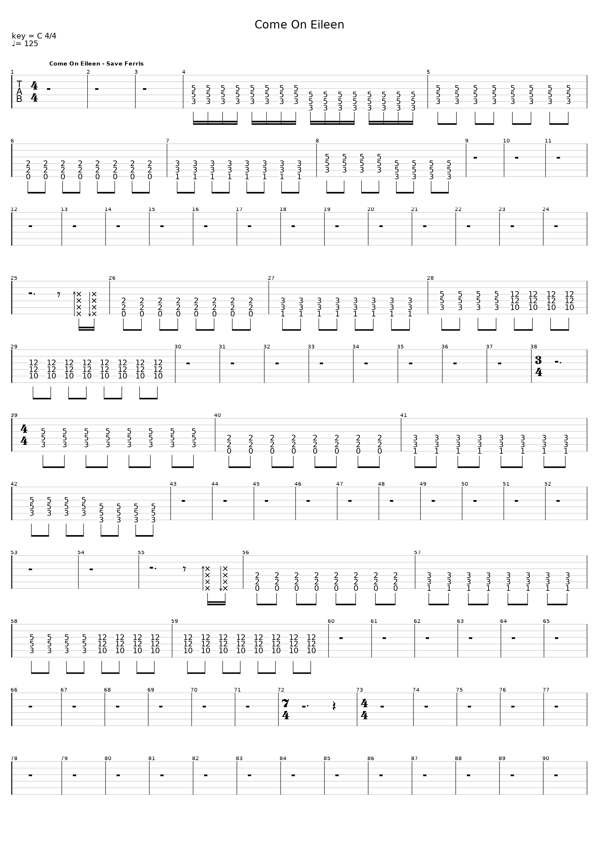 Come On Eileen_Save Ferris_1