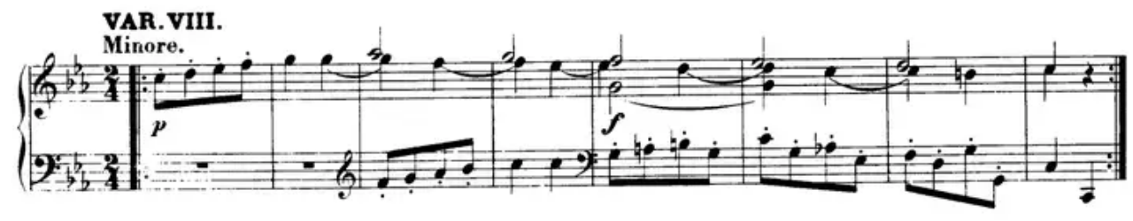 Mozart’s Variations 8|SheetMusicGo