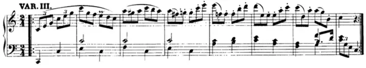 Mozart’s Variations 3|SheetMusicGo
