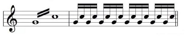 Tremolo slashes|SheetMusicGo