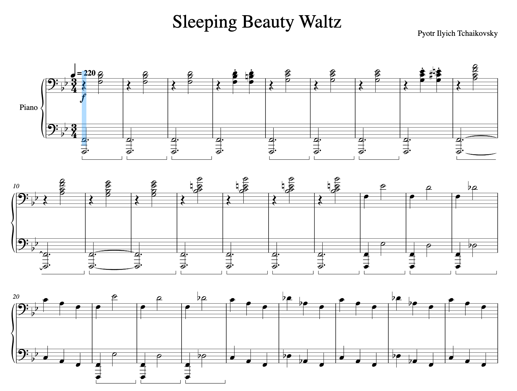 Sleeping Beauty|SheetMusicGo