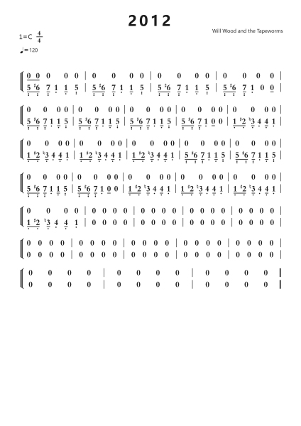 2012钢琴简谱-undefined-免费下载-天天钢琴