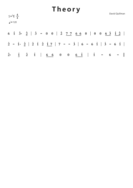 Theory钢琴简谱-undefined-免费下载-天天钢琴