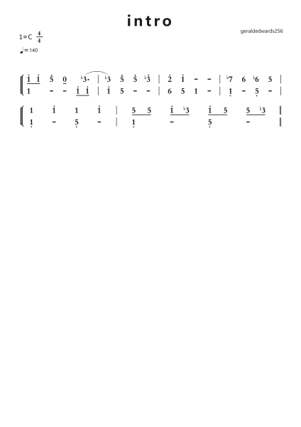 intro钢琴简谱-undefined-免费下载-天天钢琴