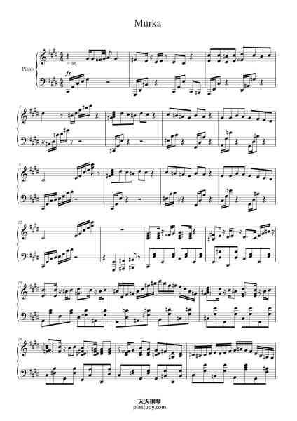 “Murka”钢琴谱-Misc Traditional-免费下载-天天钢琴