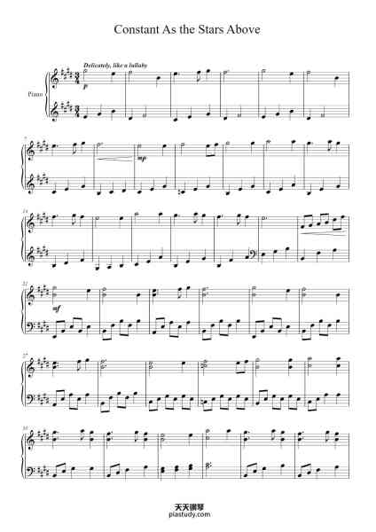 “Constant As the Stars Above”钢琴谱-


Composed By: Arnie Roth
Arr. By: Emilie Filipek
YouTube: Emilie's Piano-免费下载-天天钢琴