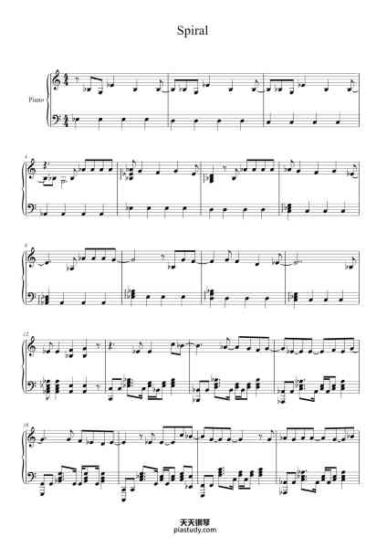 “Spiral”钢琴谱-LONGMAN
arr. H.H.-免费下载-天天钢琴