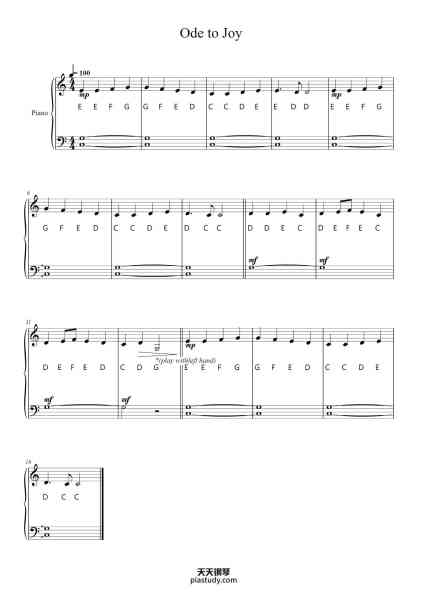“Symphony No. 9 in D Minor, Op. 125: IV. Ode to Joy”钢琴谱-By Ludwig Van Beethoven
Arr: Wesley L. Stevenson-免费下载-天天钢琴