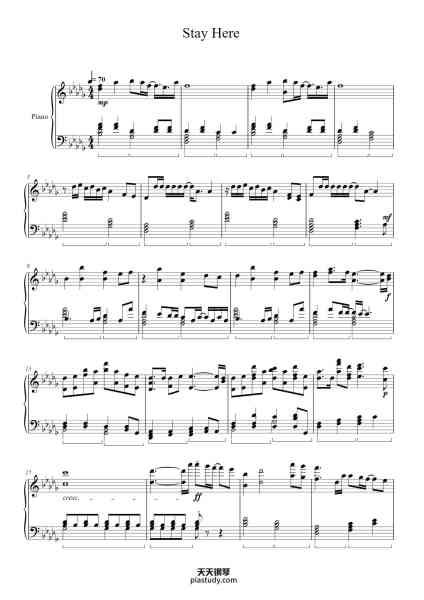 “Stay Here”钢琴谱-Vinric Leorod-免费下载-天天钢琴