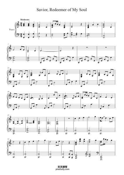 “Savior, Redeemer of My Soul”钢琴谱-Misc Praise Songs-免费下载-天天钢琴