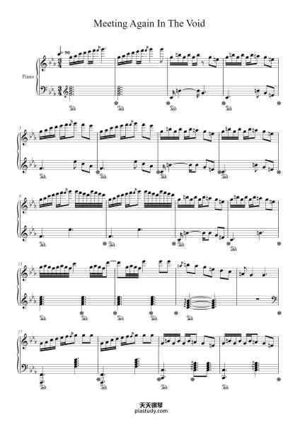 “Meeting Again In The Void (Just Piano version)”钢琴谱-FKJ - Vincent Fenton-免费下载-天天钢琴