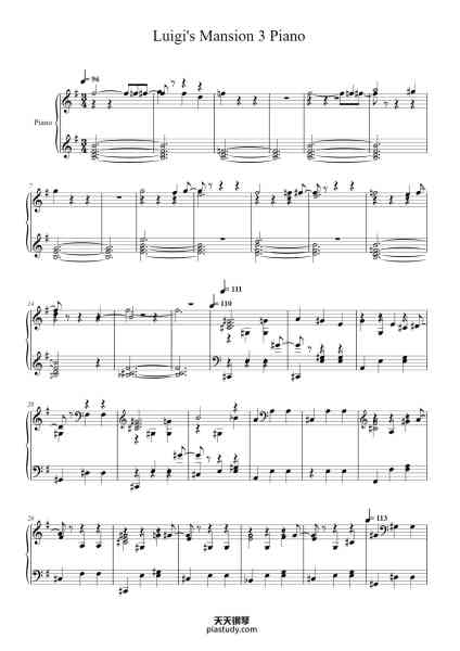 “Luigi's Mansion 3 Piano”钢琴谱-

Composed by:    Unknown(as of now)-免费下载-天天钢琴