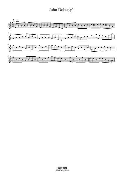 “John Doherty's”钢琴谱--免费下载-天天钢琴