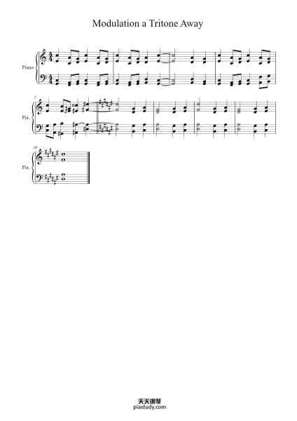 “Modulation a Tritone Away”钢琴谱--免费下载-天天钢琴
