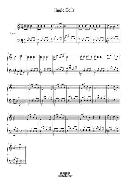 “Jingle Bells in A Minor”钢琴谱-Me-免费下载-天天钢琴