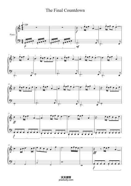 “The Final Countdown”钢琴谱-Joey Tempest

Arranjed by
Elm Planas Masdevall-免费下载-天天钢琴