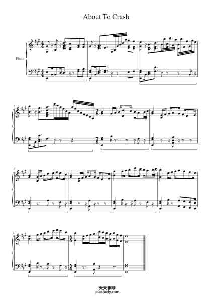 “About To Crash”钢琴谱-Jordan Rudess-免费下载-天天钢琴