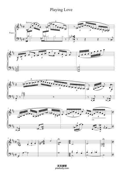 “Playing Love – The Legend of 1900”钢琴谱-Ennio Morricone
Performed by Gilda Buttà
Transcription by:
Hyun Joon Jeong
hjjcpmast (@) gmail.com
-免费下载-天天钢琴