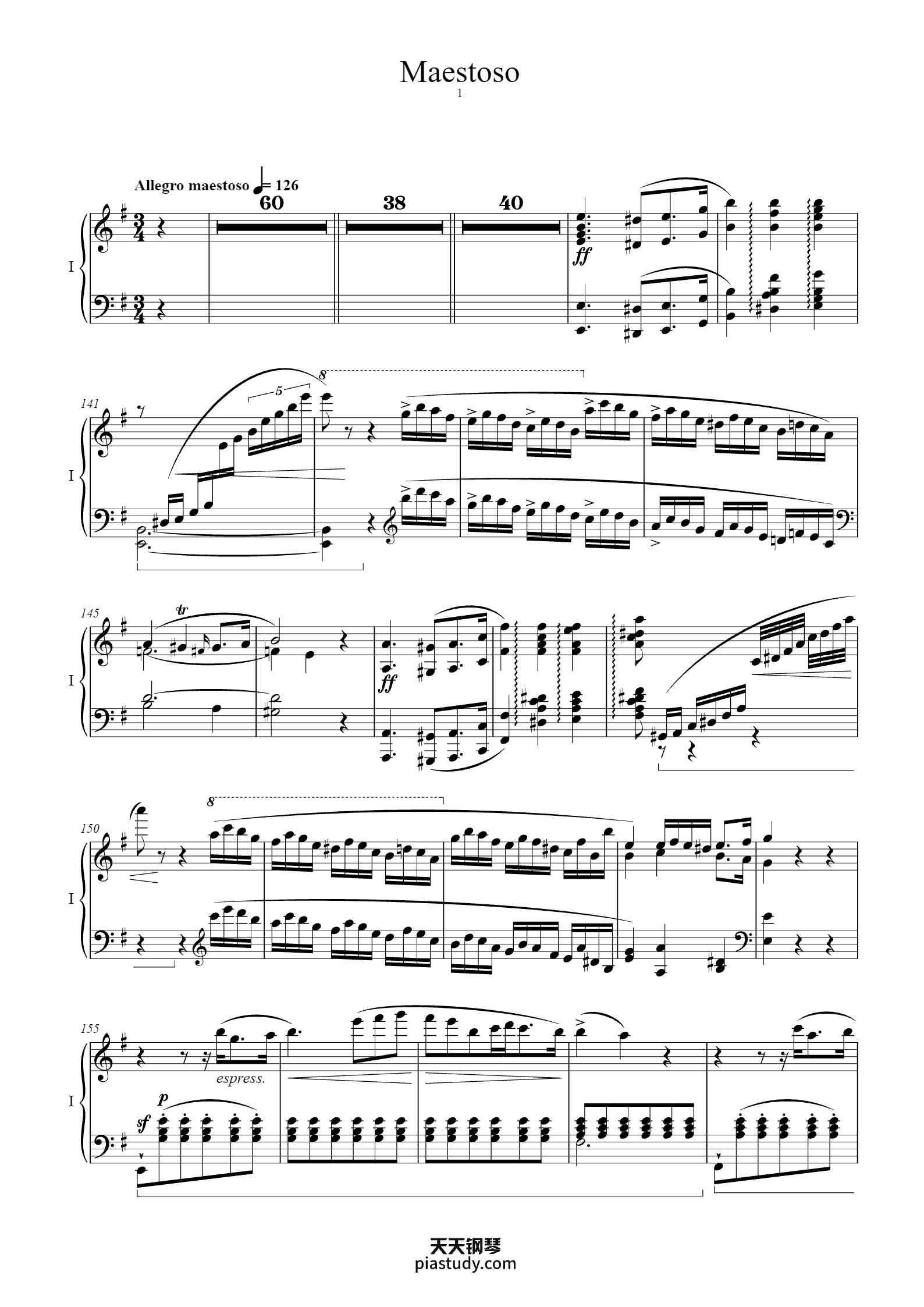 Piano Concerto No. 1 in E Minor, Op. 11: I. Allegro maestoso - Chopin钢琴 ...