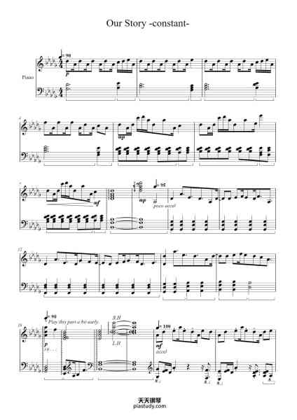“Blue Archive Theme 87+1 (Our Story -constant-)”钢琴谱-Transcript by Torisu Firma
Original by mitsukiyo-免费下载-天天钢琴