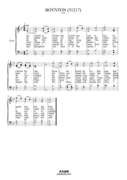“Grace Has Set Me Free”钢琴谱-8.6.8.6 (C.M.)
BOYNTON (51217)
César Malan (1787-1864)-免费下载-天天钢琴