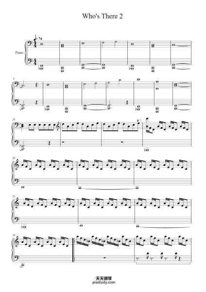 “Who's There 2”钢琴谱-Peter Sandburg-免费下载-天天钢琴