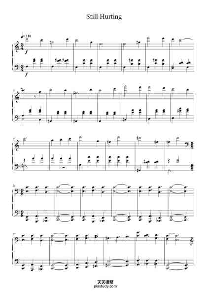 “Still Hurting”钢琴谱-Jason Robert Brown-免费下载-天天钢琴