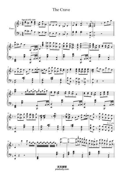 “The Crave”钢琴谱-Jelly Roll Morton-免费下载-天天钢琴