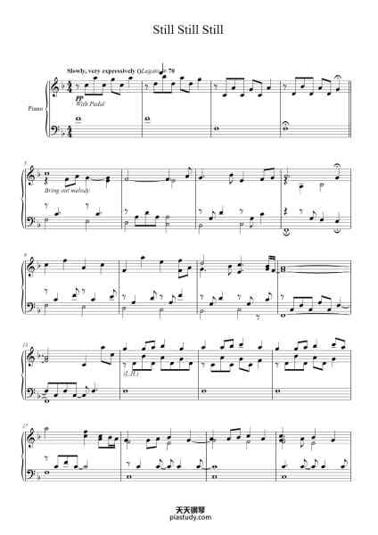“Still, Still, Still”钢琴谱-Jon Schmidt-免费下载-天天钢琴