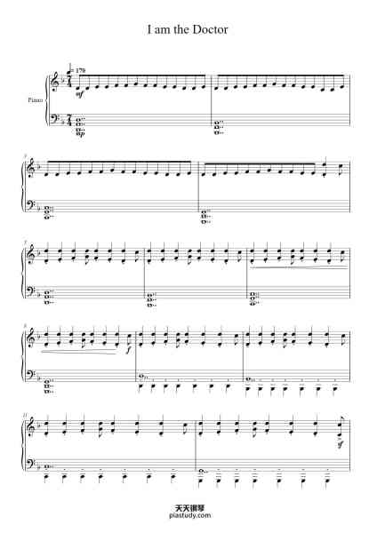 “I am the Doctor”钢琴谱-Murray Gold Arr. S. Willis-免费下载-天天钢琴