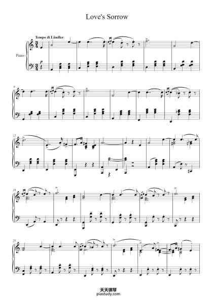 “Liebesleid”钢琴谱-Composer: Fritz Kreisler-免费下载-天天钢琴