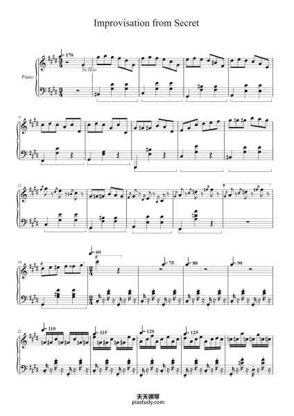 “Waltz Op. 64 "Improvisation from Secret"”钢琴谱-Jay Chou arr. by Lee-Daniel Tran-免费下载-天天钢琴