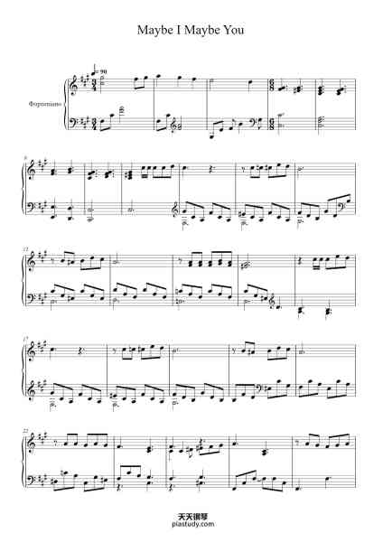 “Maybe I Maybe You”钢琴谱-Scorpions-免费下载-天天钢琴