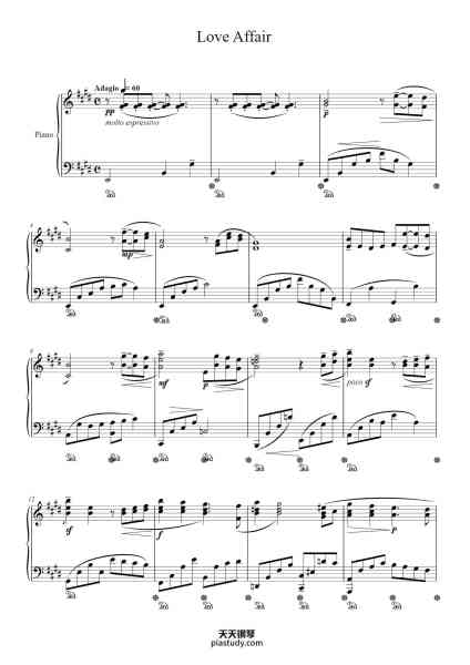 “Love Affair: Main Theme”钢琴谱-Ennio Morricone
 trans. Jose Hernandez-免费下载-天天钢琴