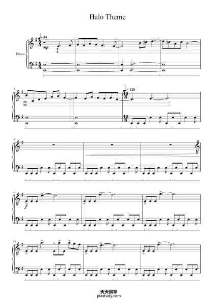 “Halo Theme”钢琴谱-Martin O'Donnell, Michael Salvatori
arr. Timothy Lawrence
-免费下载-天天钢琴