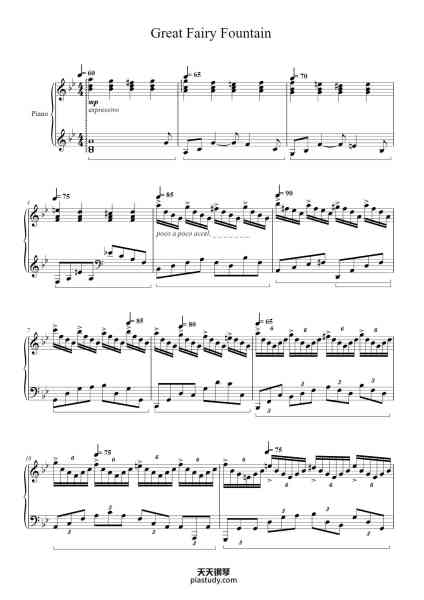 “Great Fairy Fountain”钢琴谱-Erik C 'Piano Man'-免费下载-天天钢琴