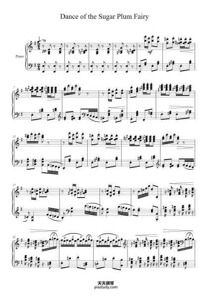 “Dance of the Sugar Plum Fairy”钢琴谱-Joyceel Zavelt-免费下载-天天钢琴