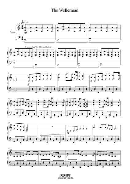 “The Wellerman”钢琴谱-Misc Traditional-免费下载-天天钢琴