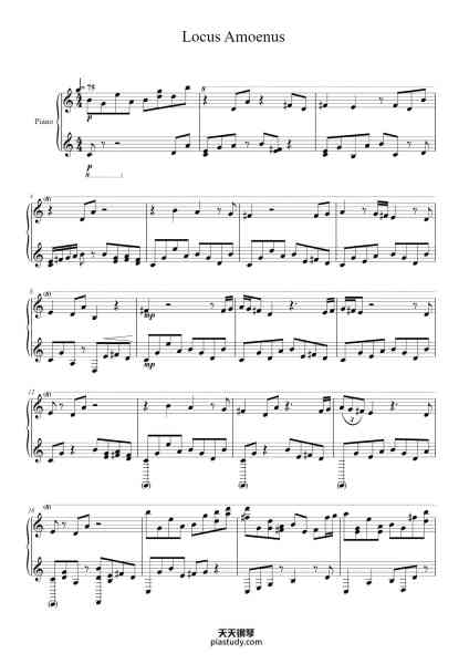 “Locus Amoenus”钢琴谱-HOYO-MiX-免费下载-天天钢琴