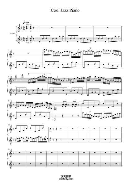 “Cool Jazz Piano”钢琴谱-Misc-免费下载-天天钢琴