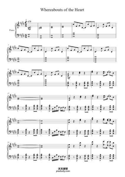 “Pure Furies ~ Whereabouts of the Heart”钢琴谱-Original Artist: ZUN Transcribed by: Nnwt-免费下载-天天钢琴