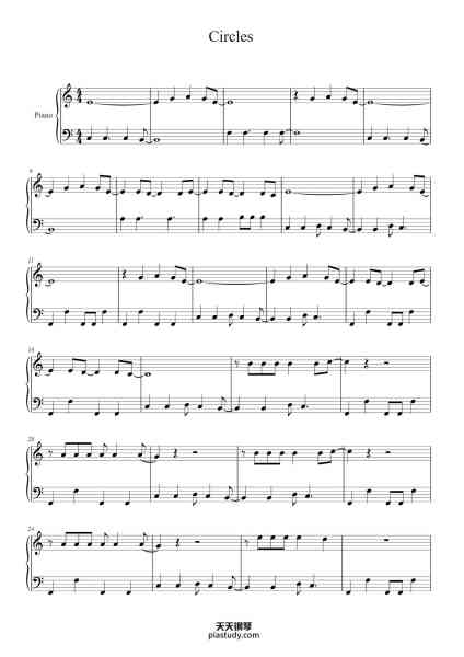 “Circles”钢琴谱-Wesley Steenbergen-免费下载-天天钢琴