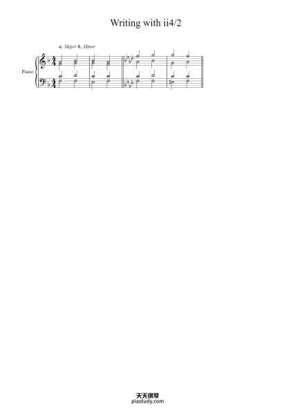 “Writing with ii4/2”钢琴谱-openmusictheory-免费下载-天天钢琴