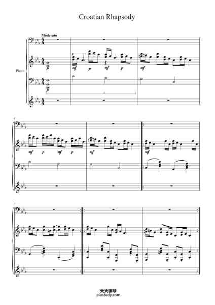 “Croatian Rhapsody”钢琴谱-Maksim Mrvica

Arrange: D. Copperfield
-免费下载-天天钢琴
