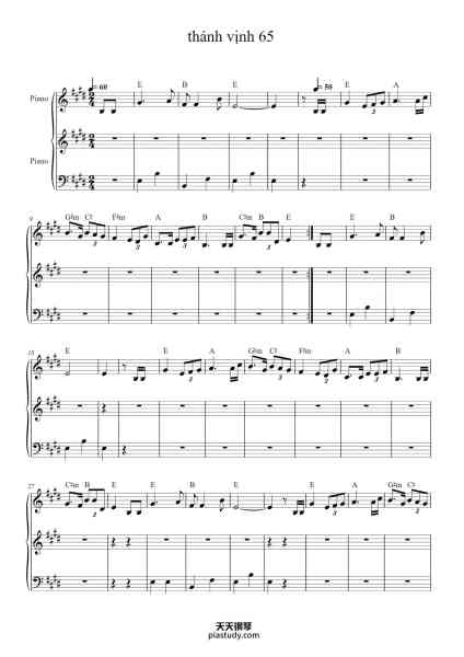 “thánh vịnh 65”钢琴谱-Composer-免费下载-天天钢琴