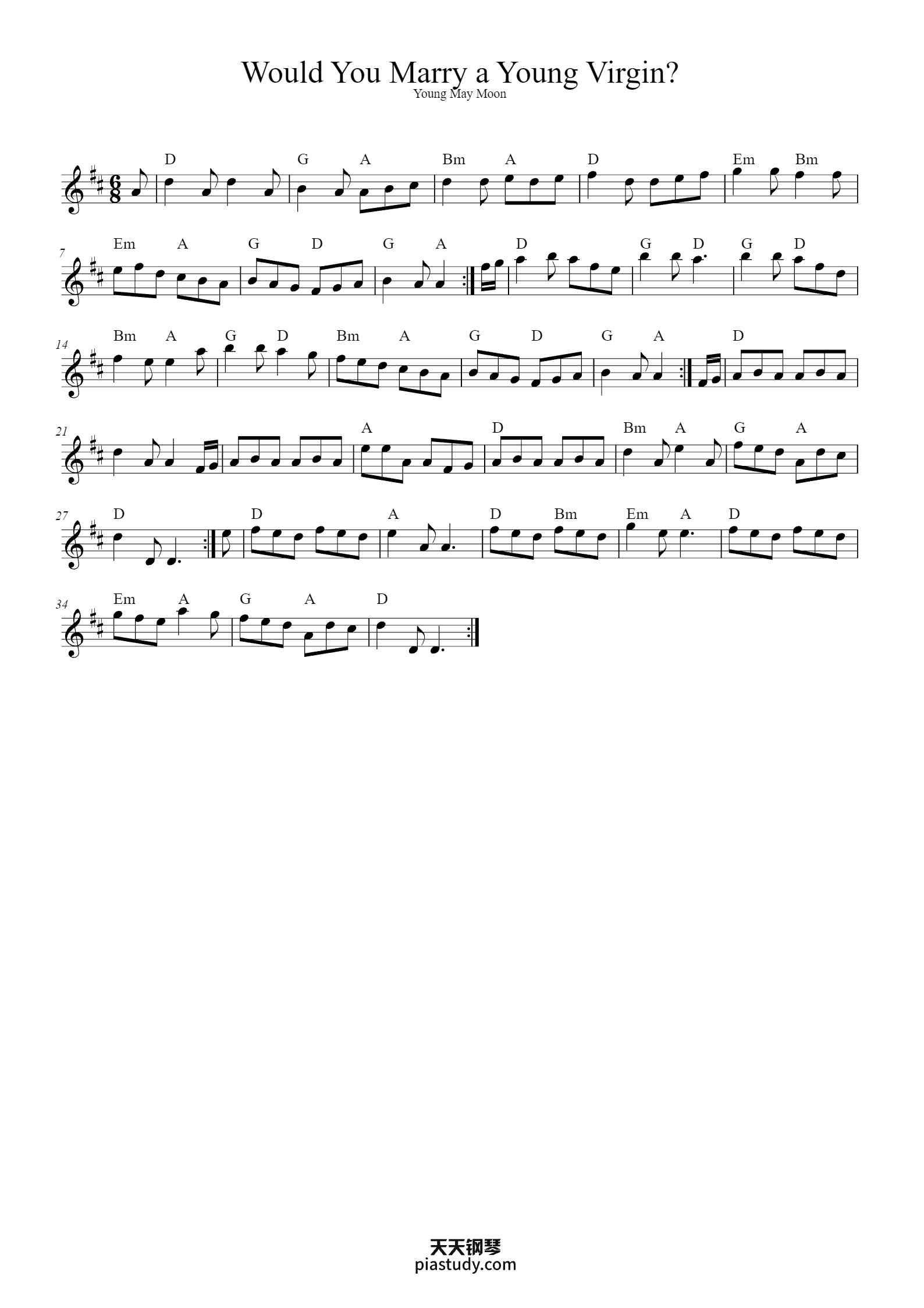 Would You Marry A Young Virgin SisHerbal Free Piano Sheet Music would-you-marry-a-young-virgin-sisherbal-free-piano-sheet-music