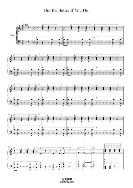 “But It's Better If You Do”钢琴谱-Panic At the Disco-免费下载-天天钢琴