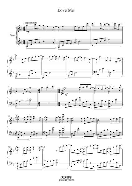 “Love Me”钢琴谱-Yiruma-免费下载-天天钢琴