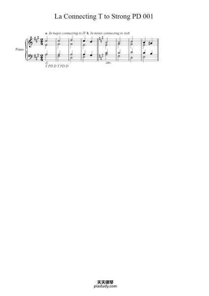 “La connecting T to strong PD 001”钢琴谱-openmusictheory-免费下载-天天钢琴