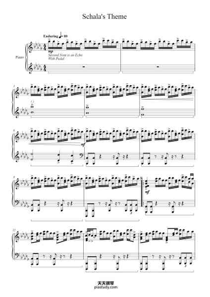 “Schala's Theme”钢琴谱-Lyttha-免费下载-天天钢琴